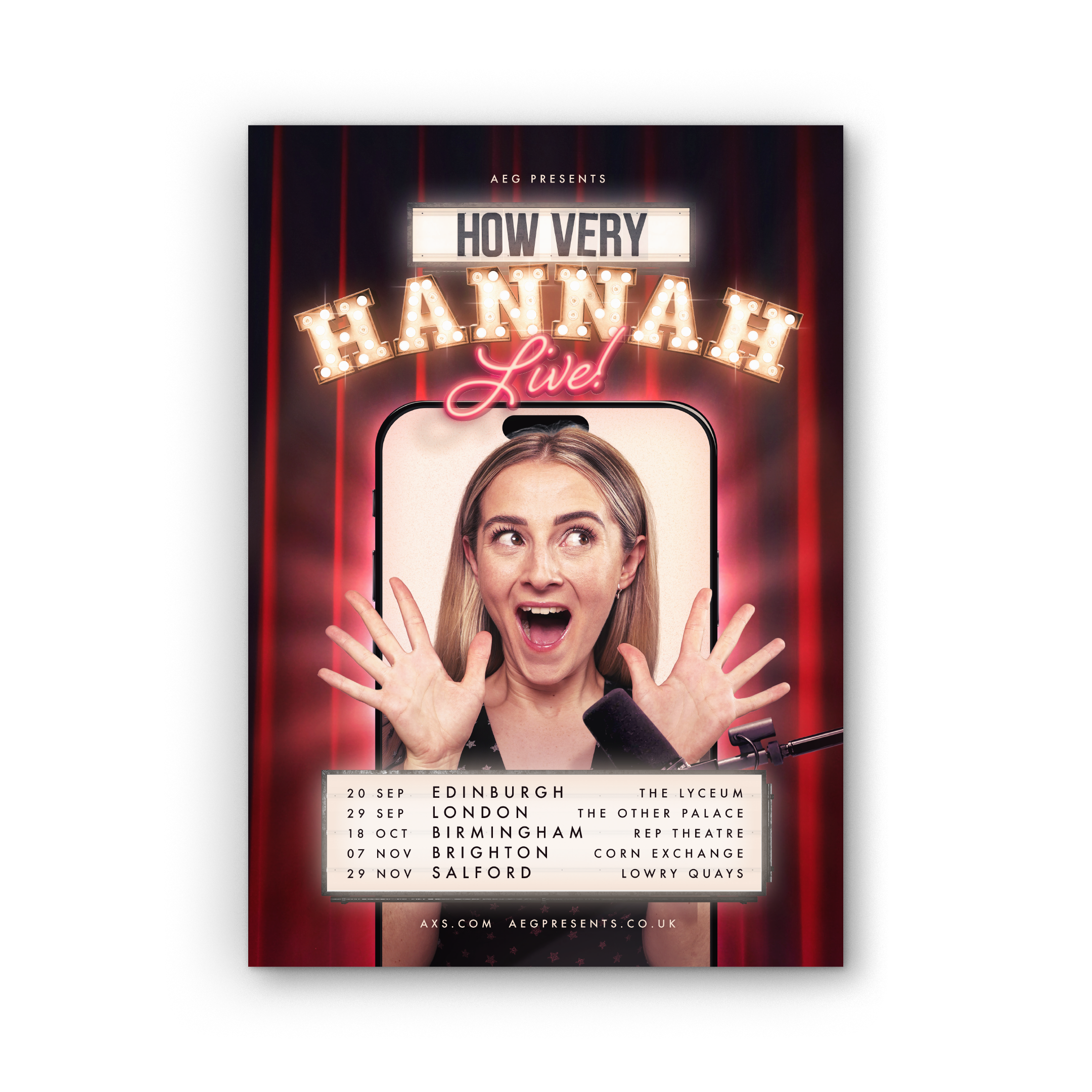 How Very Hannah Tour Poster